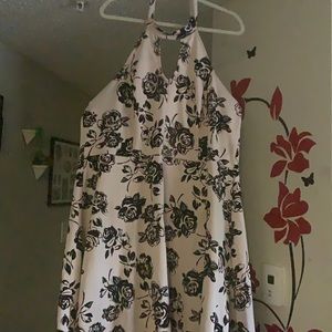 Pink and black alter top dress